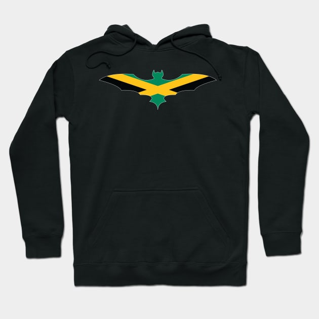 Jamaican Bat Flag Hoodie by Wickedcartoons